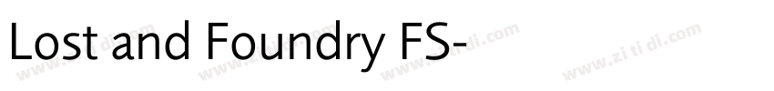 Lost and Foundry FS字体转换